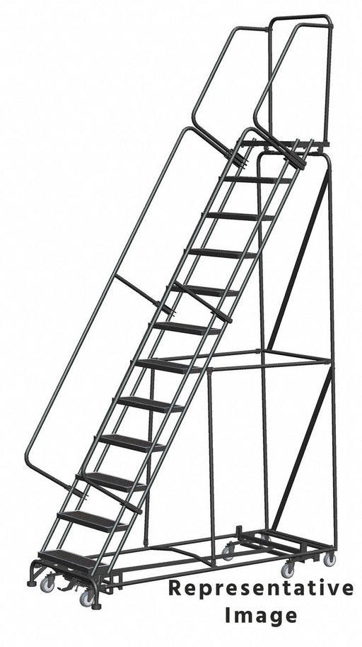 Lockstep Rolling Ladder Steel 120 in.H