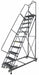 Rolling Ladder Serrated Step Tread Steel