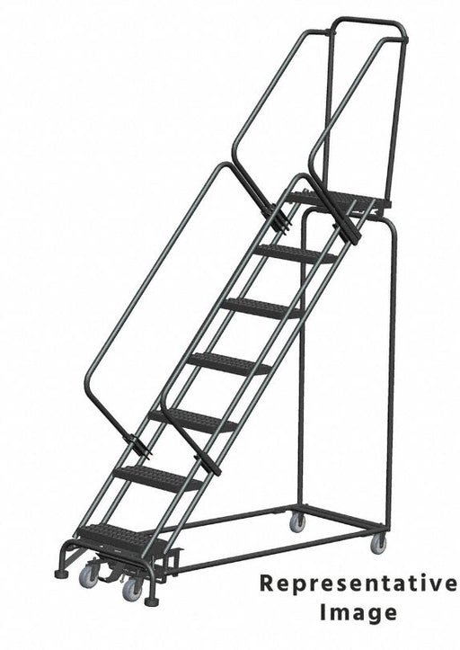 Lockstep Rolling Ladder Steel 70 in.H