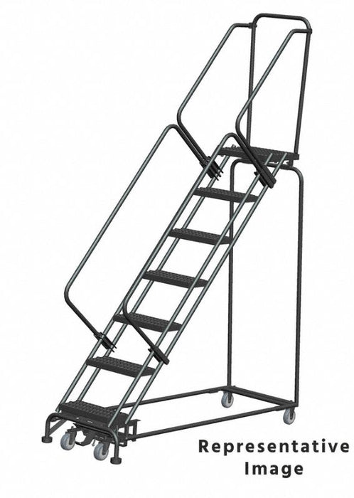 Lockstep Rolling Ladder Steel 70 in.H