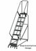 Lockstep Rolling Ladder Steel 80 in.H