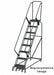 Lockstep Rolling Ladder Steel 80 in.H