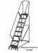 Lockstep Rolling Ladder Steel 80 in.H