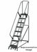 Slope Lockstep Roll Ladder Steel 80 in.H