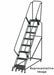 Slope Lockstep Roll Ladder Steel 80 in.H