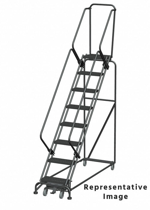 Slope Lockstep Roll Ladder Steel 80 in.H