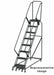 Slope Lockstep Roll Ladder Steel 80 in.H