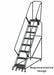 Slope Lockstep Roll Ladder Steel 80 in.H
