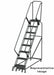 Slope Lockstep Roll Ladder Steel 80 in.H