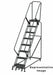 Slope Lockstep Roll Ladder Steel 80 in.H