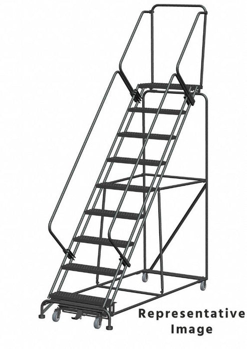 Slope Lockstep Roll Ladder Steel 90 in.H