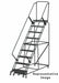 Slope Lockstep Roll Ladder Steel 90 in.H
