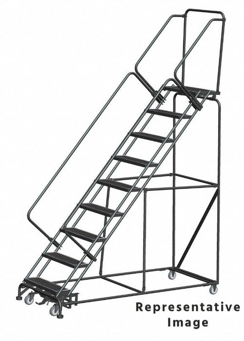 Slope Lockstep Roll Ladder Steel 90 in.H