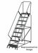 Slope Lockstep Roll Ladder Steel 90 in.H