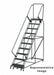 Slope Lockstep Roll Ladder Steel 100 in.