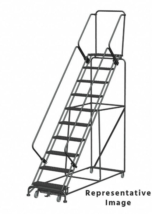 Slope Lockstep Roll Ladder Steel 100 in.