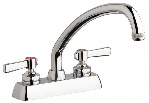 Low Arc Chrome Chicago Faucets W4D Brass