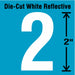 NumberLabel Vinyl 2inH 1-1/4inW PK5