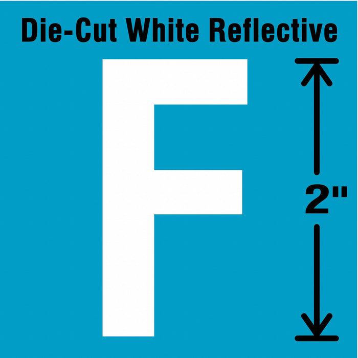 Letter Label Vinyl 2 in H 1 in W PK5