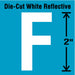 Letter Label Vinyl 2 in H 1 in W PK5