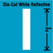 LetterLabel Vinyl 2inH 3/8inW PK5