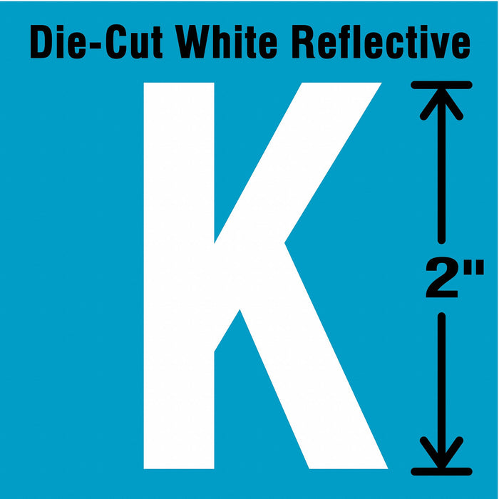 LetterLabel Vinyl 2inH 1-1/4inW PK5