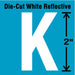 LetterLabel Vinyl 2inH 1-1/4inW PK5