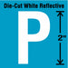 Letter Label Vinyl 2 in H 1 in W PK5