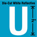 LetterLabel Vinyl 2inH 1-1/4inW PK5
