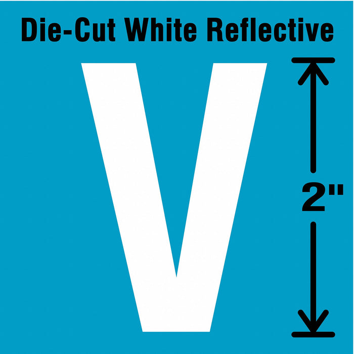 LetterLabel Vinyl 2inH 1-1/4inW PK5