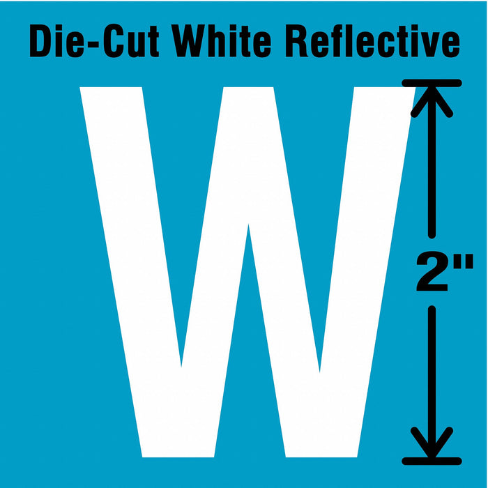 LetterLabel Vinyl 2inH 1-1/4inW PK5