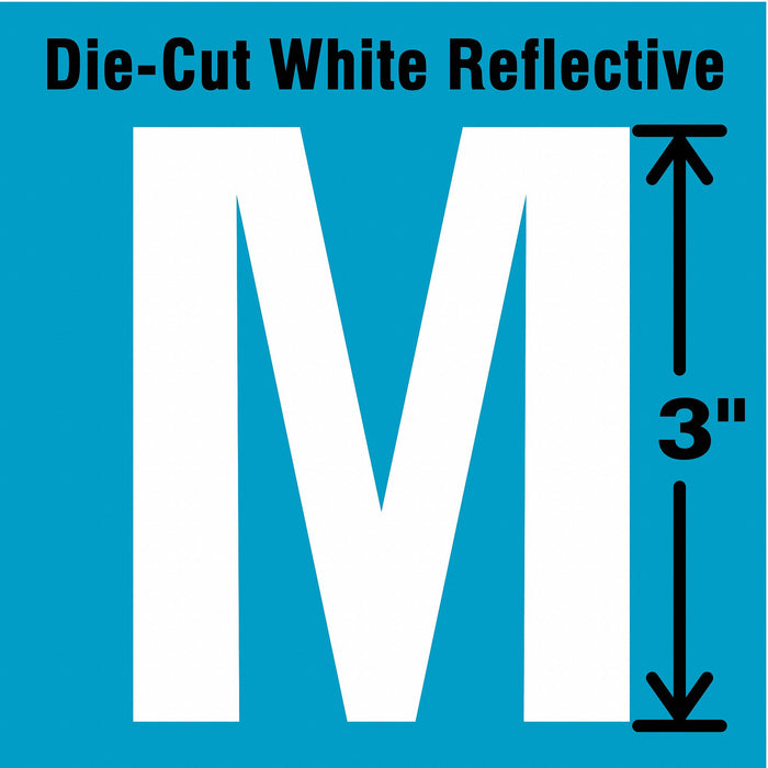 Letter Label Vinyl 3 in H 2 in W PK5