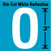 LetterLabel Vinyl 3inH 1-3/4inW PK5