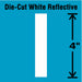 K8345 LetterLabel Vinyl 4inH 5/8inW PK5