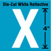 K8345 LetterLabel Vinyl 4inH 2-1/2inW PK5