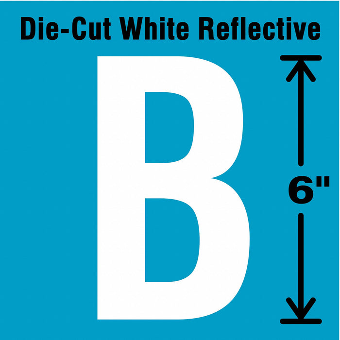 Letter Label Vinyl 6 in H 2-3/4 in W