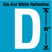 Letter Label Vinyl 6 in H 3-3/8 in W