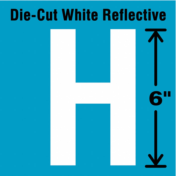 Letter Label Vinyl 6 in H 3-3/8 in W