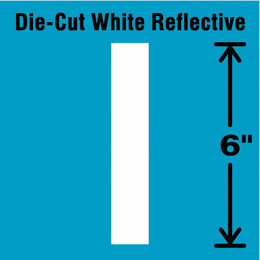 Letter Label Vinyl 6 in H 2-3/4 in W