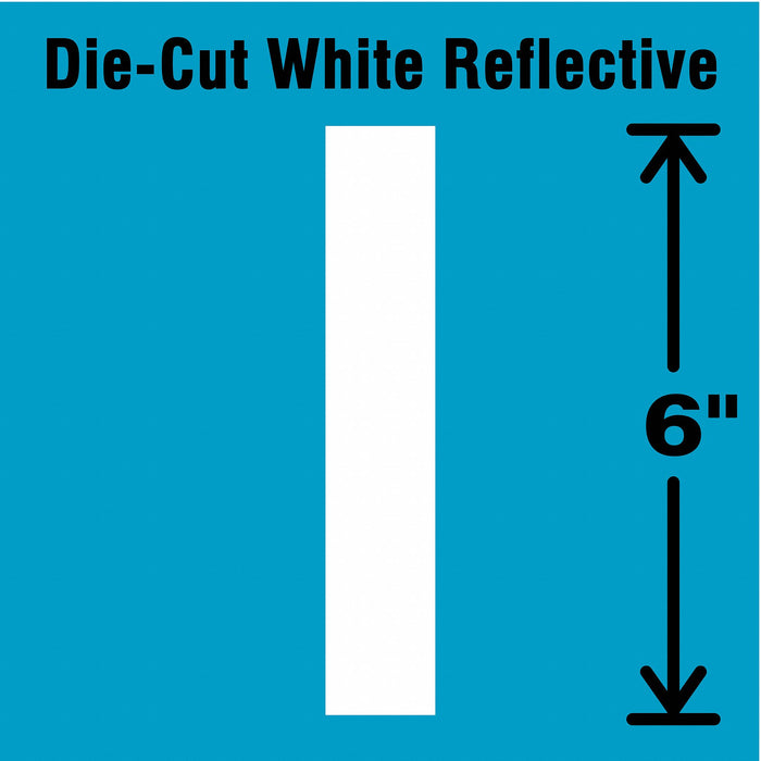 Letter Label Vinyl 6 in H 2-3/4 in W