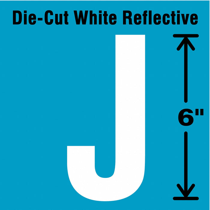 Letter Label Vinyl 6 in H 2-3/4 in W