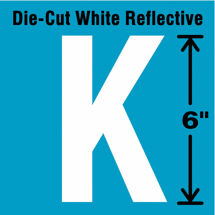 Letter Label Vinyl 6 in H 2-3/4 in W