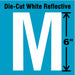 Letter Label Vinyl 6 in H 3-7/8 in W