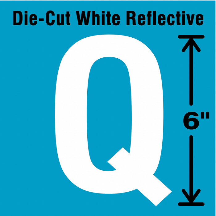 Letter Label Vinyl 6 in H 2-3/4 in W