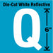Letter Label Vinyl 6 in H 2-3/4 in W
