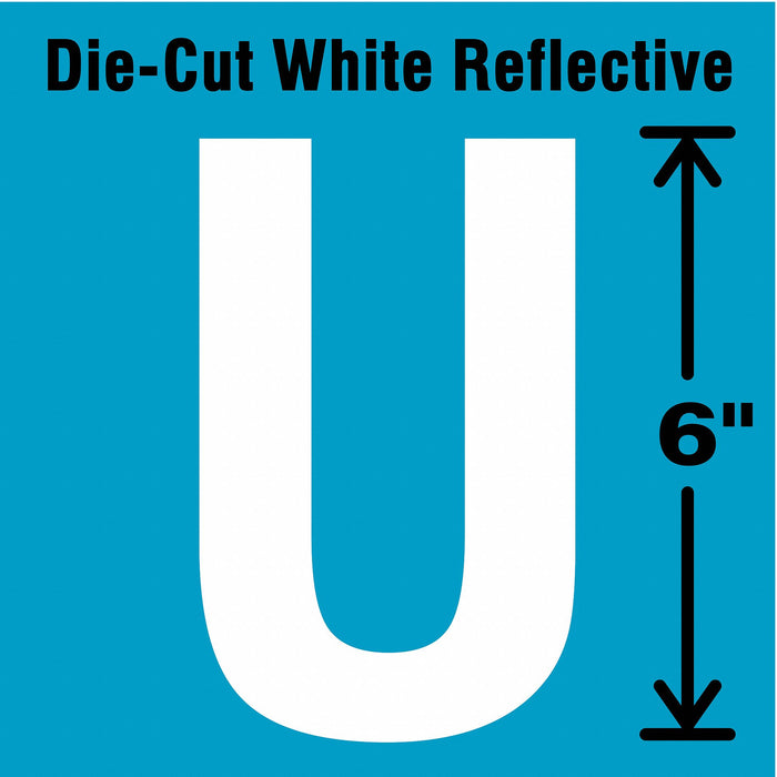 Letter Label Vinyl 6 in H 2-3/4 in W