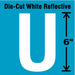 Letter Label Vinyl 6 in H 2-3/4 in W