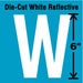 Letter Label Vinyl 6 in H 2-3/4 in W