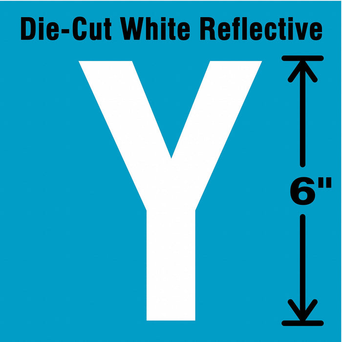 Letter Label Vinyl 6 in H 2-3/4 in W
