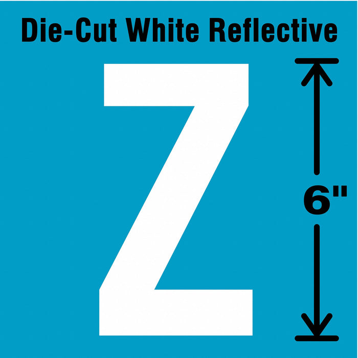 Letter Label Vinyl 6 in H 2-3/4 in W